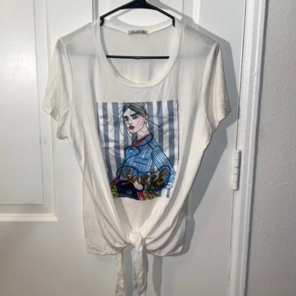 WOMENS GRAPHIC TOP - Picture 1 of 2